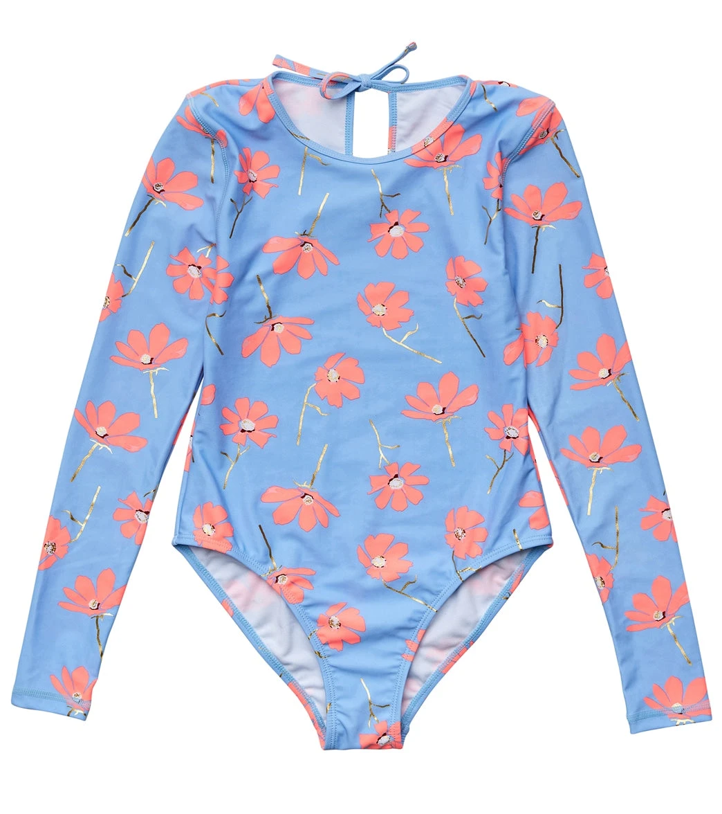 Girls' Beach Bloom Long Sleeve One Piece Swimsuit (Toddler, Little Kid, Big Kid) 1 Girls' Beach Bloom Long Sleeve One Piece Swimsuit (Toddler, Little Kid, Big Kid)