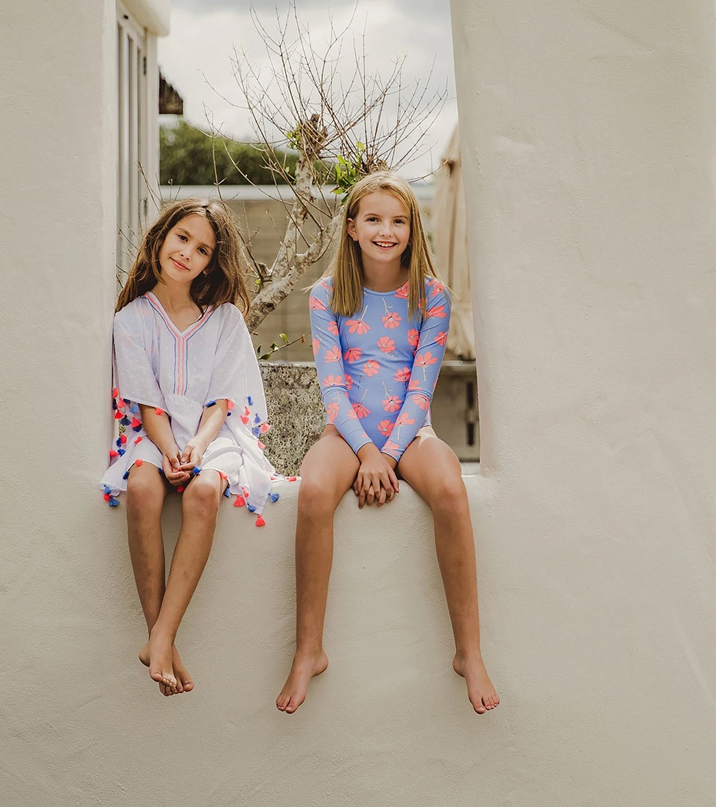 Girls' Beach Bloom Long Sleeve One Piece Swimsuit (Toddler, Little Kid, Big Kid) 3 Girls' Beach Bloom Long Sleeve One Piece Swimsuit (Toddler, Little Kid, Big Kid) - Image 3