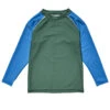 Boys' Olive Blue Long Sleeve Rash Guard (Toddler, Little Kid, Big Kid)