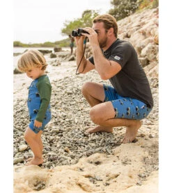 Men's Surf Safari Swim Trunks -Swimming Shops 7631514599592 blue 3a