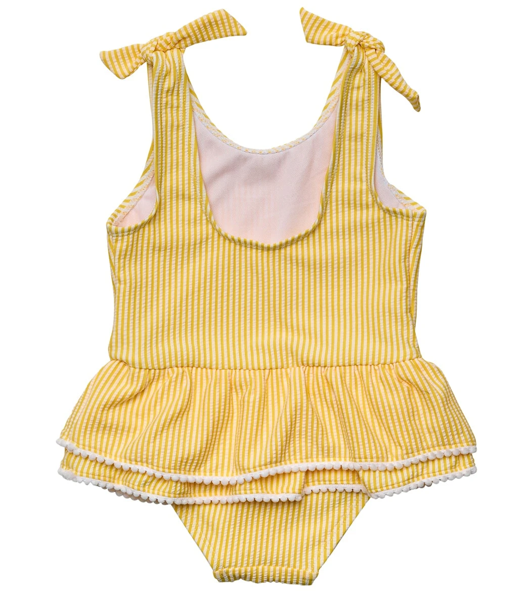 Girls' Marigold Stripe Skirt One Piece Swimsuit (Baby, Toddler, Little Kid) 2 Girls' Marigold Stripe Skirt One Piece Swimsuit (Baby, Toddler, Little Kid) - Image 2