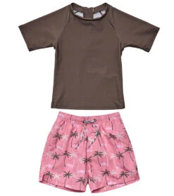 Boys' Palm Paradise Sustainable Short Sleeve Rashguard Set (Baby)