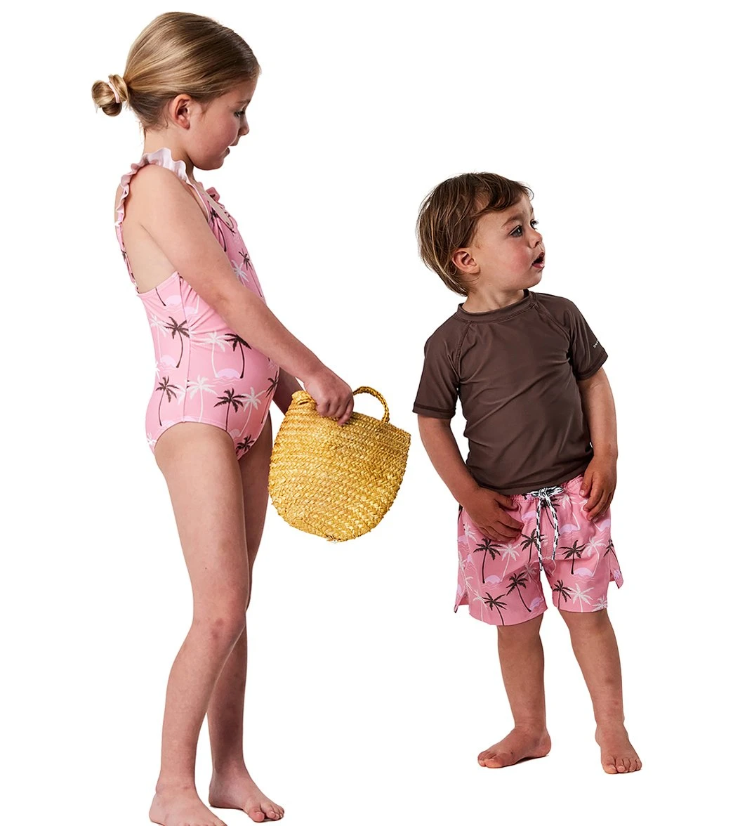 Boys' Palm Paradise Sustainable Short Sleeve Rashguard Set (Baby) 3 Boys' Palm Paradise Sustainable Short Sleeve Rashguard Set (Baby) - Image 3