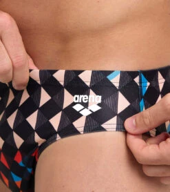 Arena Men's Carnival Brief Swimsuit -Swimming Shops 7658034987176 blackmulti 4a