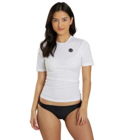 Rip Curl Women's Whitewash Loose Fit Short Sleeve Rash Guard