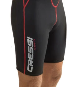 CRESSI Men's Tortuga 2.5MM Short Sleeve Springsuit Wetsuit -Swimming Shops 7659811897512 blackred 4a