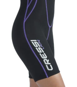 CRESSI Women's Tortuga 2.5MM Short Sleeve Springsuit Wetsuit -Swimming Shops 7659812126888 blkpurple 4a