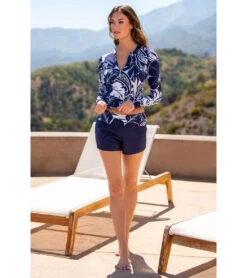 Women's At The Playa Rash Guard 9 Women's At The Playa Rash Guard -Swimming Shops 7659877531816 indigo 5a