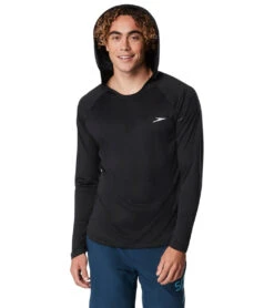 Speedo Men's Baybreeze Hooded Long Sleeve Swim Shirt
