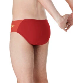 Speedo Men's Eco Splice Brief Swimsuit -Swimming Shops 7714331164840 teamred 3a