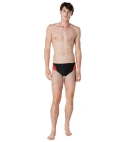 Speedo Men's Eco Splice Brief Swimsuit -Swimming Shops 7714331164840 teamred 4a