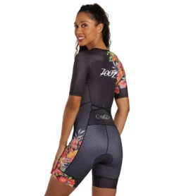 ZOOT Women's Ltd Tri Aero Fz Racesuit -Swimming Shops 7757439041704 aliiblack 3a