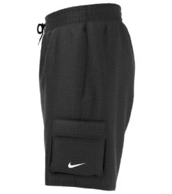 Nike Boys' Voyage Cargo Swim Trunks (Big Kid) -Swimming Shops 7758026670248 black 2a