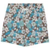 Men's 17" Retro Bloom Printed Swim Trunks