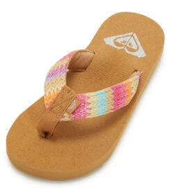 Roxy Girls' RG Porto Raffia Flip Flops (Little Kid, Big Kid)