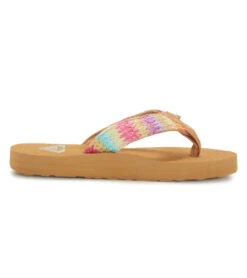Roxy Girls' RG Porto Raffia Flip Flops (Little Kid, Big Kid) -Swimming Shops 7777952006312 pinkraspberry 3a
