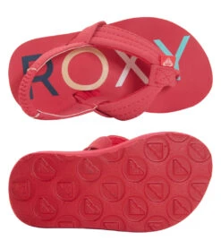 Roxy Girls' TW Vista III Flip Flops (Baby, Toddler) -Swimming Shops 7777953022120 berry 4a