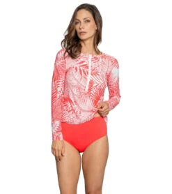 Jantzen Women's Garden Euphoria Rosie Rash Guard -Swimming Shops 7778209628328 imperialblaze 4a