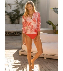 Jantzen Women's Garden Euphoria Rosie Rash Guard -Swimming Shops 7778209628328 imperialblaze 6a