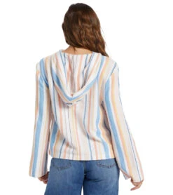 Roxy Women's Cabo Trip Pullover Hoodie -Swimming Shops 7778377728168 snowwhiteshoresidestripe 3a