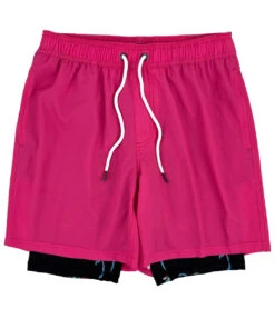 Men's 17" Dean Tree Compression Swim Trunks