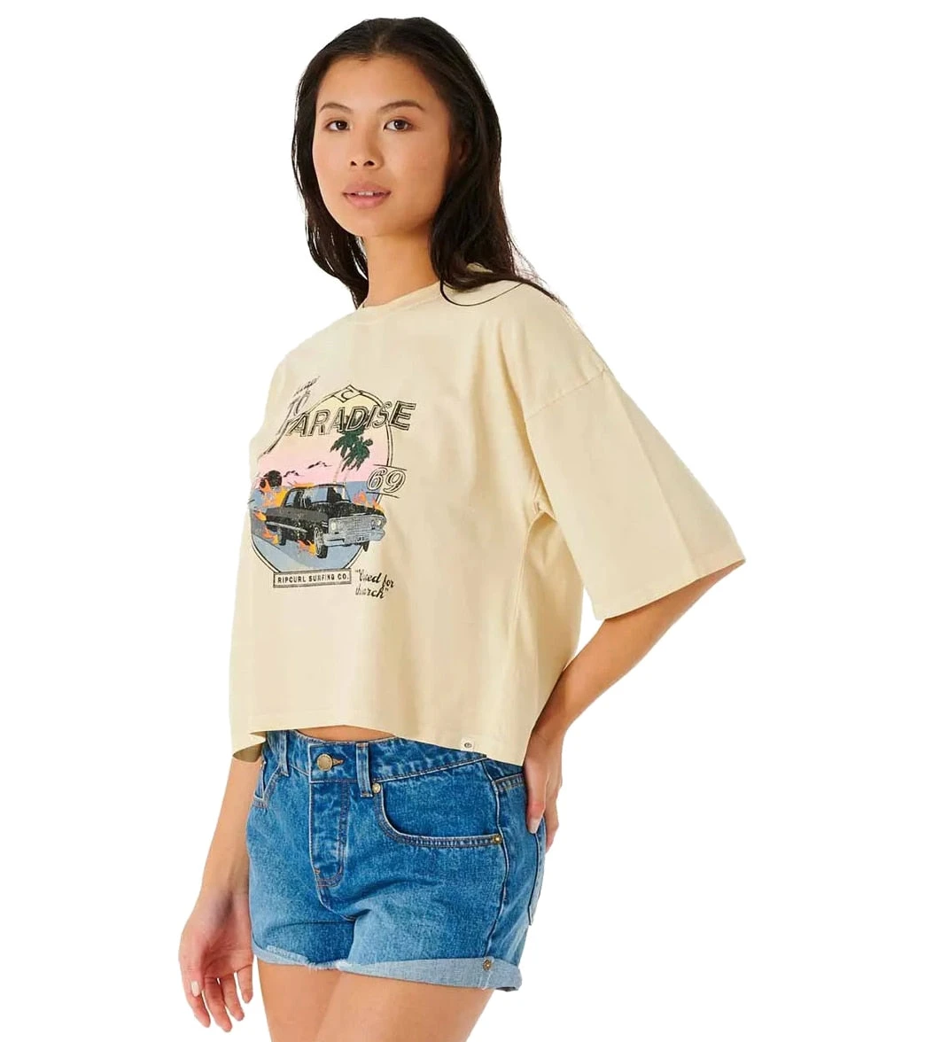 Rip Curl Women's Escape To Paradise Heritage Tee Shirt 2 Rip Curl Women's Escape To Paradise Heritage Tee Shirt - Image 2