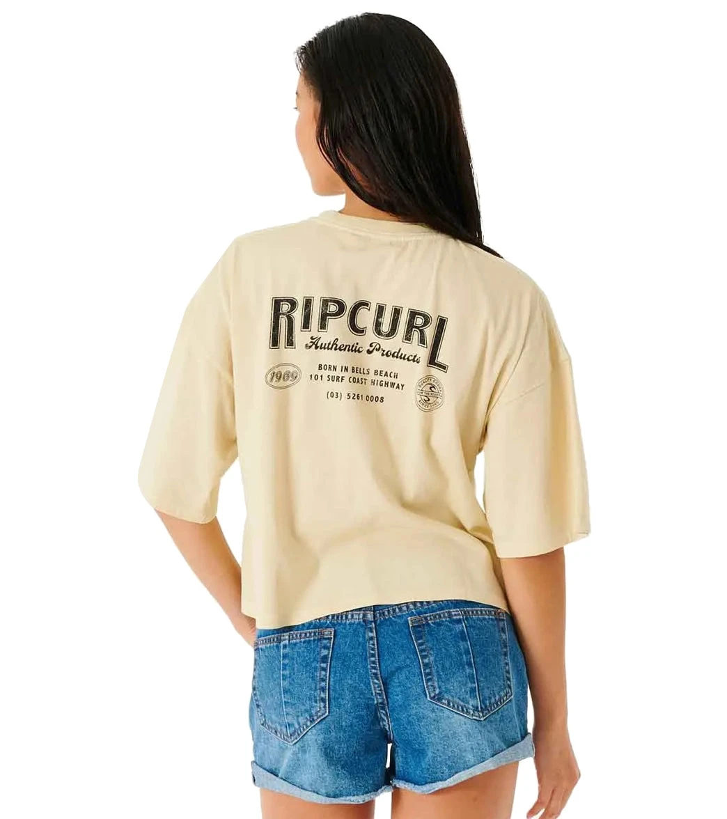 Rip Curl Women's Escape To Paradise Heritage Tee Shirt 3 Rip Curl Women's Escape To Paradise Heritage Tee Shirt - Image 3