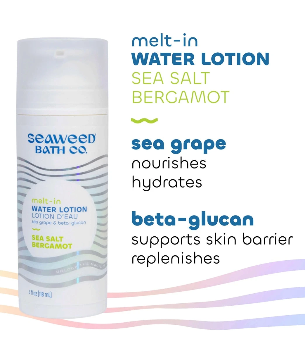 . Sea Salt Bergamot Melt-in Water Lotion 4oz 2 . Sea Salt Bergamot Melt-in Water Lotion 4oz - Image 2